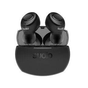 Sudio Tolv R, kabelloser In-Ear Bluetooth Kopfhörer, schwarz&amp;gt;