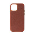 Decoded Leder Back Cover für iPhone 12 mini, braun >