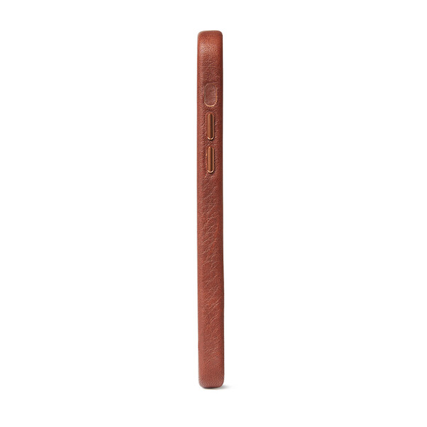 Decoded Leder Back Cover für iPhone 12 mini, braun >