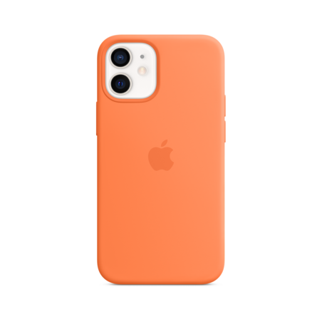 Sie sehen das Produktbild 01 von Apple iPhone 12 mini Silikon Case mit MagSafe, kumquat Apple iPhone 12 mini Silikon Case mit MagSafe, kumquat