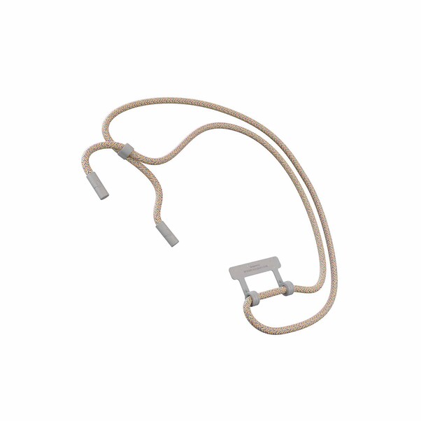 Sie sehen das Produktbild 02 von Woodcessories Lanyard für Change Case, grau/orange> Woodcessories Lanyard für Change Case, grau/orange>