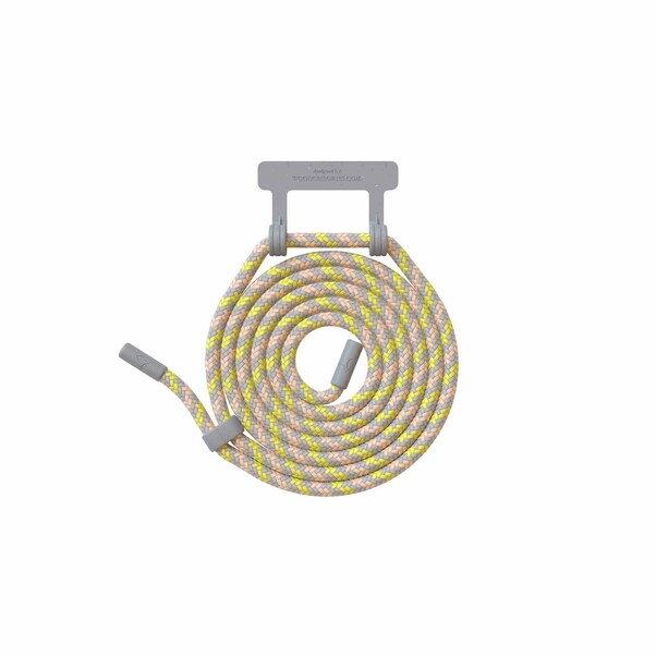 Sie sehen das Produktbild 01 von Woodcessories Lanyard für Change Case, grau/gelb> Woodcessories Lanyard für Change Case, grau/gelb>
