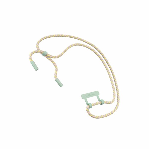 Woodcessories Lanyard für Change Case, mint/gelb>