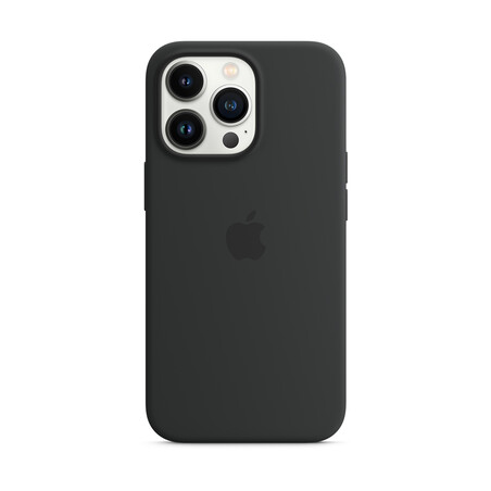 Apple iPhone 13 Pro Silikon Case mit MagSafe, mitternachtschwarz