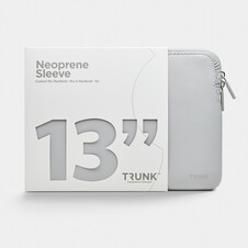 Trunk Neopren Sleeve für MacBook Air/MacBook Pro 13", silber