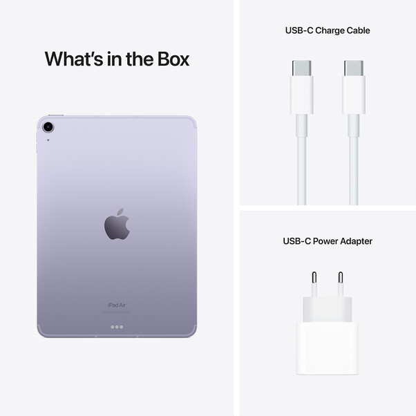 iPad Air Wi-Fi + Cellular, 64GB, lila, 10.9">