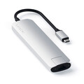 Sie sehen das Produktbild 02 von Satechi Type-C Multi-Port 4K, Ethernet Slim Hub, silber Satechi Type-C Multi-Port 4K, Ethernet Slim Hub, silber