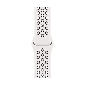 Apple Watch 38/40/41mm, Nike Sportarmband, schwarz/weiß