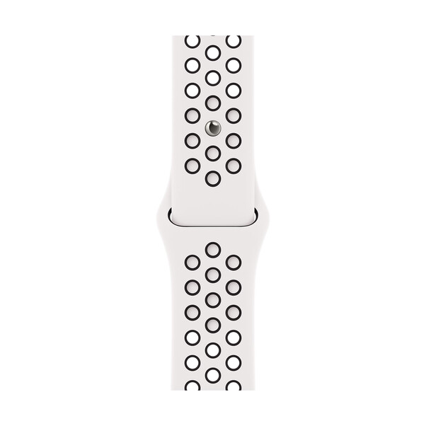 Apple Watch 38/40/41mm, Nike Sportarmband, schwarz/weiß