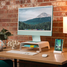 Sie sehen das Produktbild 03 von Twelve South Curve Riser Metall Ständer für iMacs und Displays, weiß Twelve South Curve Riser Metall Ständer für iMacs und Displays, weiß