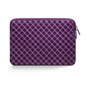 Trunk Neopren Sleeve für MacBook Pro/MacBook Air (2016-2022) 13&amp;quot;, medium-violett tartan