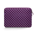Trunk Neopren Sleeve für MacBook Pro/MacBook Air (2016-2022) 13", medium-violett tartan