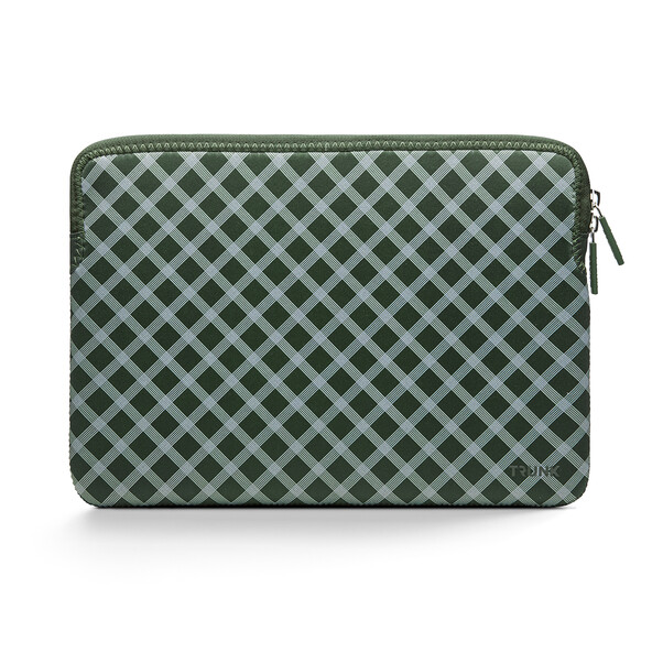 Sie sehen das Produktbild 01 von Trunk Neopren Sleeve für MacBook Pro/MacBook Air (2016-2022) 13", oliven-grün tartan Trunk Neopren Sleeve für MacBook Pro/MacBook Air (2016-2022) 13", oliven-grün tartan