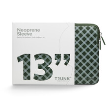 Sie sehen das Produktbild 02 von Trunk Neopren Sleeve für MacBook Pro/MacBook Air (2016-2022) 13", oliven-grün tartan Trunk Neopren Sleeve für MacBook Pro/MacBook Air (2016-2022) 13", oliven-grün tartan