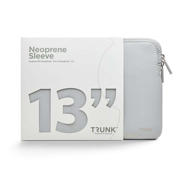 Trunk Neopren Sleeve für MacBook Air/MacBook Pro 13", silber