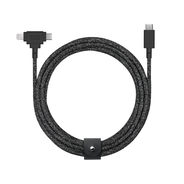 Sie sehen das Produktbild 01 von Native Union Belt Duo Universal Kabel 1.5m, cosmos/schwarz Native Union Belt Duo Universal Kabel 1.5m, cosmos/schwarz