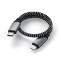 Sie sehen das Produktbild 03 von Satechi Type-C zu Lightning Kabel 25cm, space grau Satechi Type-C zu Lightning Kabel 25cm, space grau