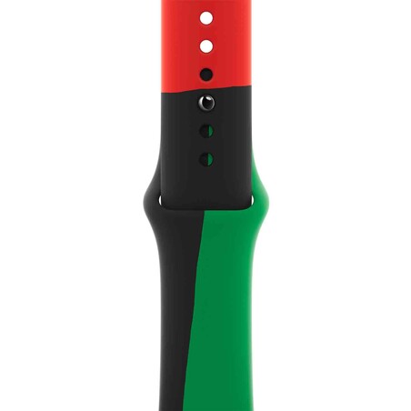 Apple Watch 38/40/41 mm Sportarmband, Black Unity, S/M, M/L>