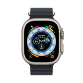 Apple Watch Ultra GPS + Cellular, Titan, 49mm Oceanarmband, mitternacht>