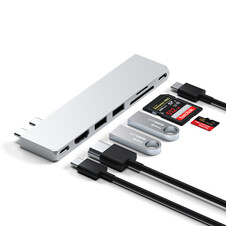 Satechi Type-C Pro Hub Slim, silber