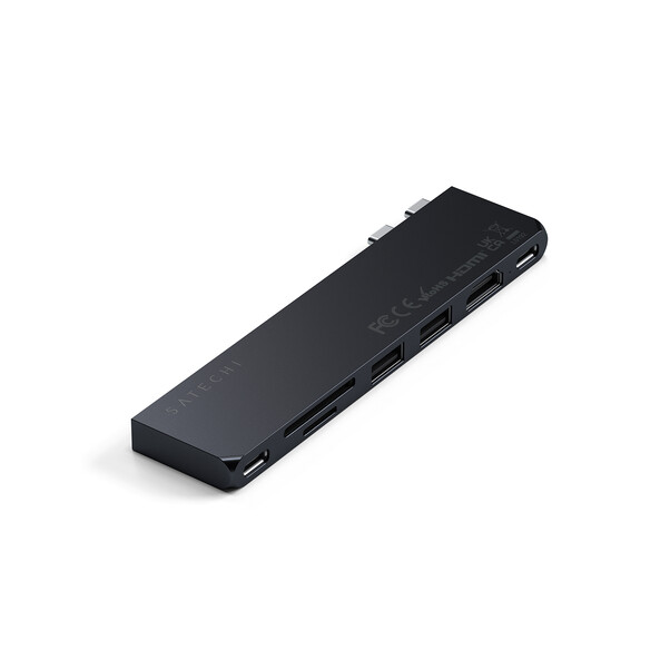 Sie sehen das Produktbild 02 von Satechi Type-C Pro Hub Slim, mitternacht Satechi Type-C Pro Hub Slim, mitternacht
