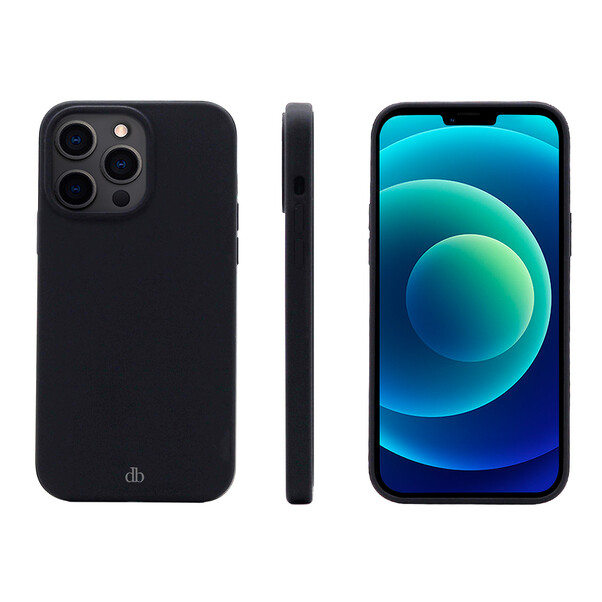 dbramante Monaco Silikon Case für iPhone 13 Pro Max, schwarz>