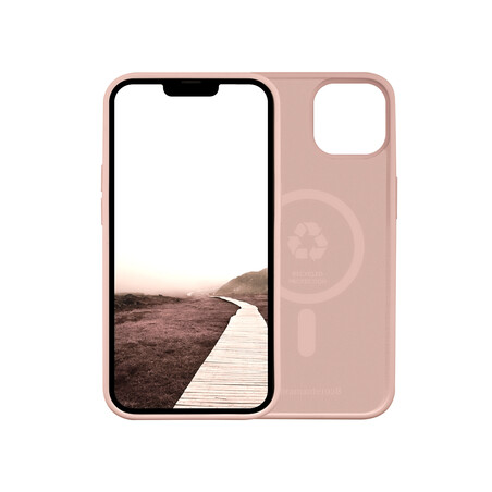 dbramante Monaco Silikon Case mit MagSafe für iPhone 14, rosa >