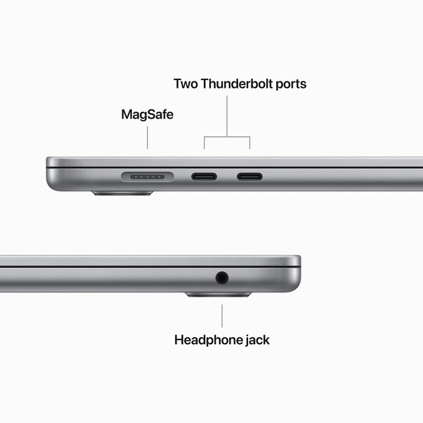 MacBook Air 15" M2 Chip 8-Core CPU und 10-Core GPU, 8GB, 512GB SSD, space grau>