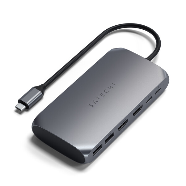 Sie sehen das Produktbild 01 von Satechi USB-C Multimedia Adapter M1, space grau Satechi USB-C Multimedia Adapter M1, space grau