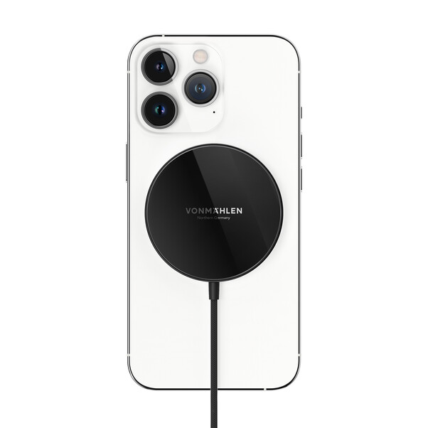 Vonmählen Aura Mini, magnetisches WL Charging Pad, schwarz