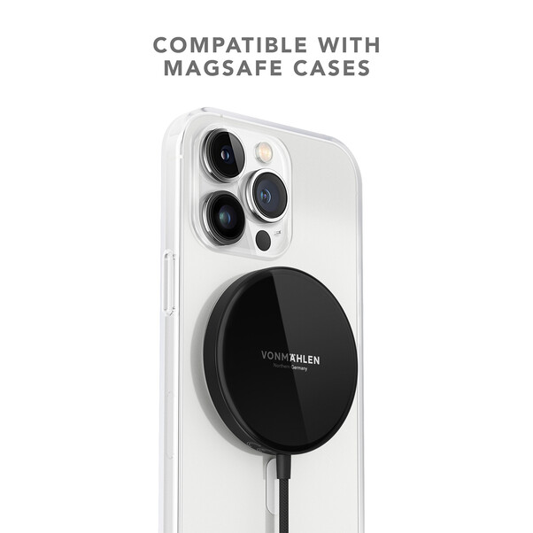 Vonmählen Aura Mini, magnetisches WL Charging Pad, schwarz