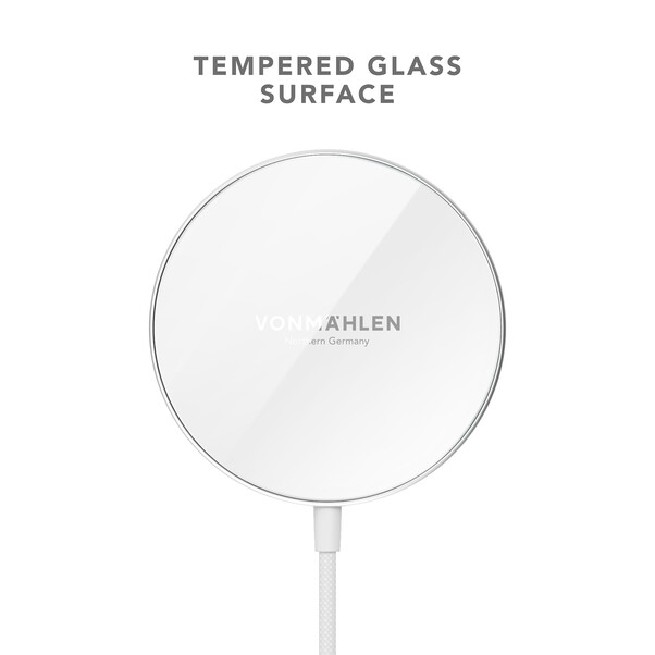 Vonmählen Aura Mini, magnetisches WL Charging Pad, weiß