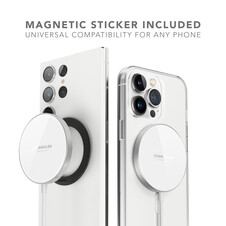 Vonmählen Aura Mini, magnetisches WL Charging Pad, weiß