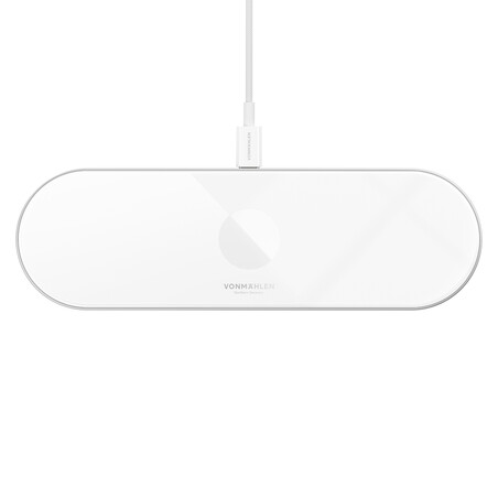 Sie sehen das Produktbild 01 von Vonmählen Aura Home, 3-in-1 WL Charging Station, weiß Vonmählen Aura Home, 3-in-1 WL Charging Station, weiß