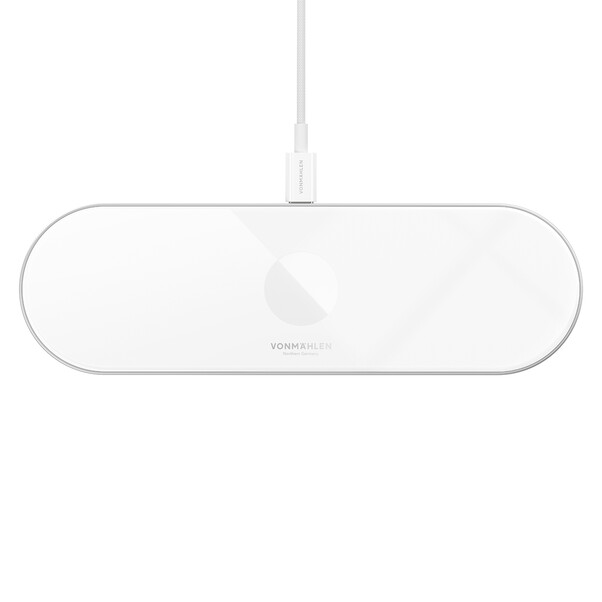Sie sehen das Produktbild 01 von Vonmählen Aura Home, 3-in-1 WL Charging Station, weiß Vonmählen Aura Home, 3-in-1 WL Charging Station, weiß