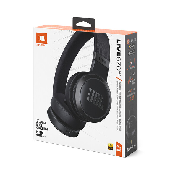 Sie sehen das Produktbild 02 von JBL Live 670NC, On-Ear Bluetooth Kopfhörer, schwarz JBL Live 670NC, On-Ear Bluetooth Kopfhörer, schwarz