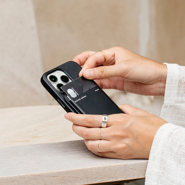 Native Union (Re)Classic magnetisches Wallet, schwarz