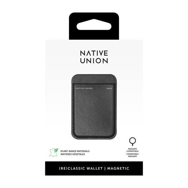 Native Union (Re)Classic magnetisches Wallet, schwarz