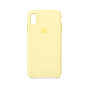 Apple iPhone XS Max Silikon Case, samtgelb