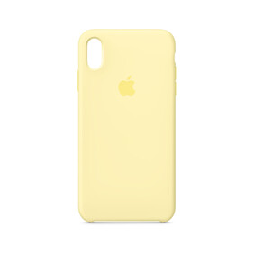 Apple iPhone XS Max Silikon Case, samtgelb