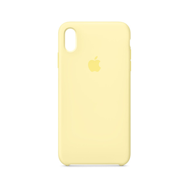 Sie sehen das Produktbild 01 von Apple iPhone XS Max Silikon Case, samtgelb Apple iPhone XS Max Silikon Case, samtgelb