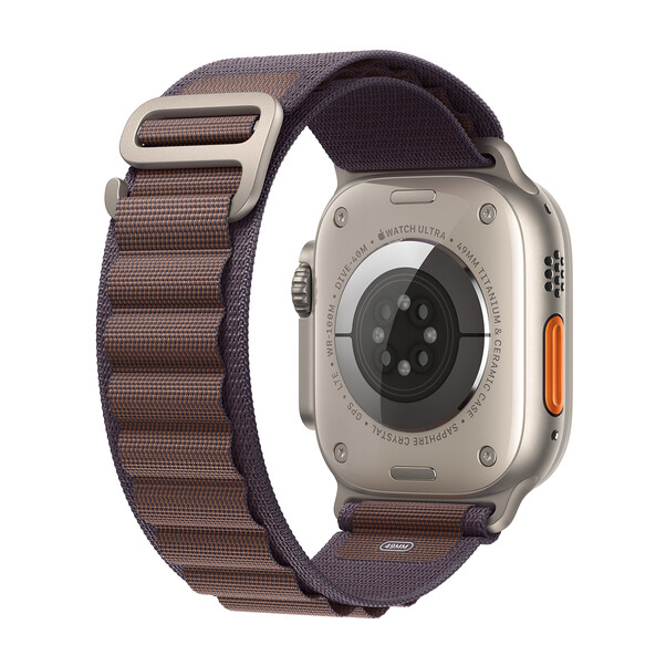 Apple Watch Ultra 2 GPS + Cellular, Titan, 49mm Alpinarmband, large, indigo>