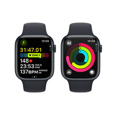 Sie sehen das Produktbild 08 von Apple Watch Series 9 GPS + Cellular, Aluminium mitternacht, 45mm mit Sportarmband, mitternacht - M/L> Apple Watch Series 9 GPS + Cellular, Aluminium mitternacht, 45mm mit Sportarmband, mitternacht - M/L>