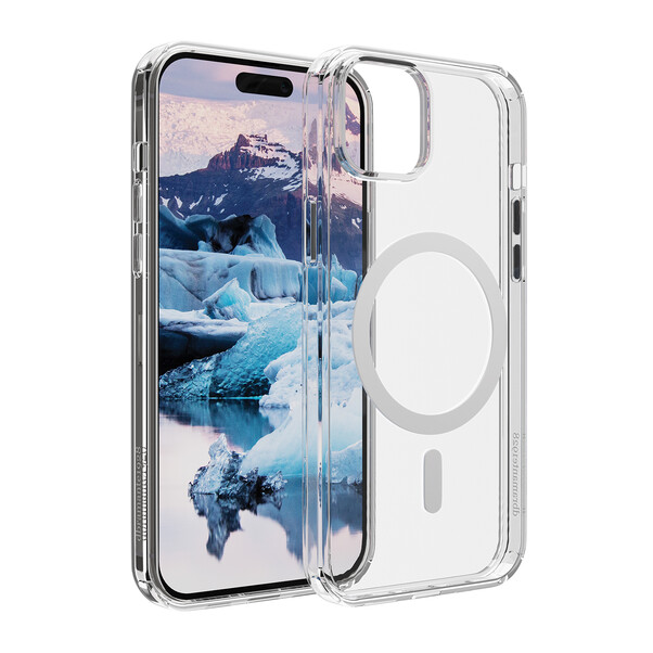 Sie sehen das Produktbild 02 von dbramante Iceland Pro Case mit MagSafe für iPhone 15 Plus, transparent > dbramante Iceland Pro Case mit MagSafe für iPhone 15 Plus, transparent >