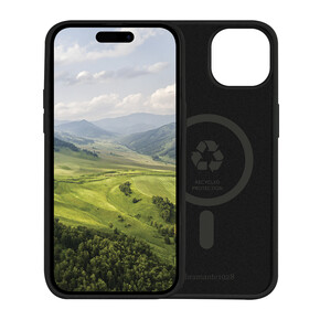 dbramante Monaco Silikon Case mit MagSafe für iPhone 15, schwarz