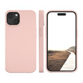dbramante Monaco Silkon Case mit MagSafe für iPhone 14/15, pink sand