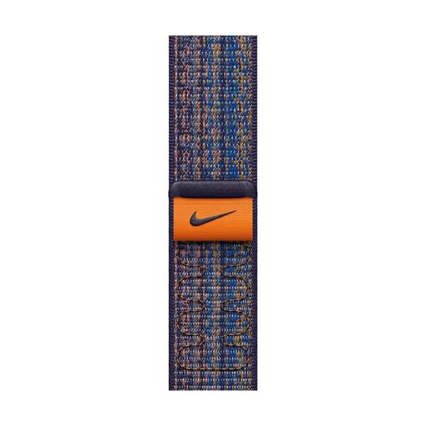 Sie sehen das Produktbild 01 von Apple Watch 45mm Nike Sport Loop, game royal/orange Apple Watch 45mm Nike Sport Loop, game royal/orange