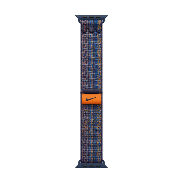 Sie sehen das Produktbild 02 von Apple Watch 45mm Nike Sport Loop, game royal/orange Apple Watch 45mm Nike Sport Loop, game royal/orange