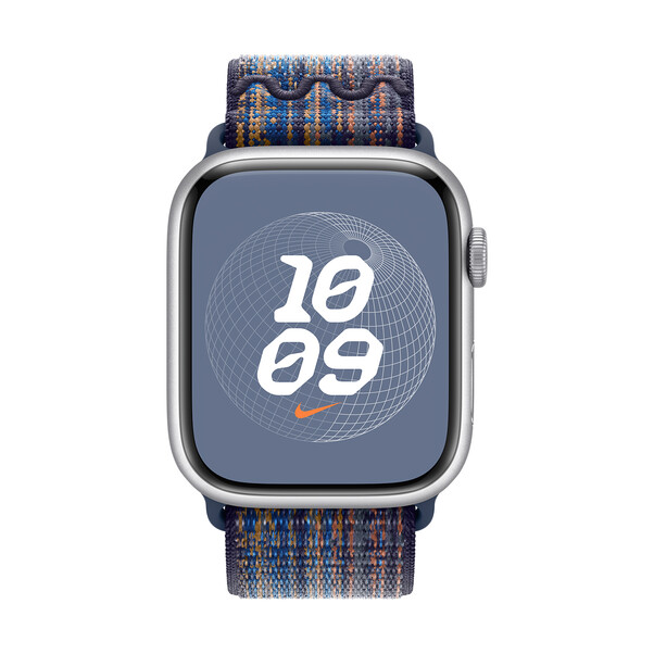 Sie sehen das Produktbild 03 von Apple Watch 45mm Nike Sport Loop, game royal/orange Apple Watch 45mm Nike Sport Loop, game royal/orange