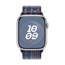 Sie sehen das Produktbild 03 von Apple Watch 45mm Nike Sport Loop, game royal/orange Apple Watch 45mm Nike Sport Loop, game royal/orange